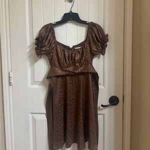 CHEETAH PRINT | BROWN | SILK | TIE | MINI